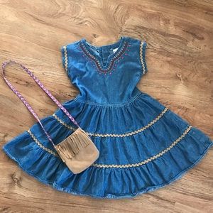 Nanette kids dress with matching purse and necklace